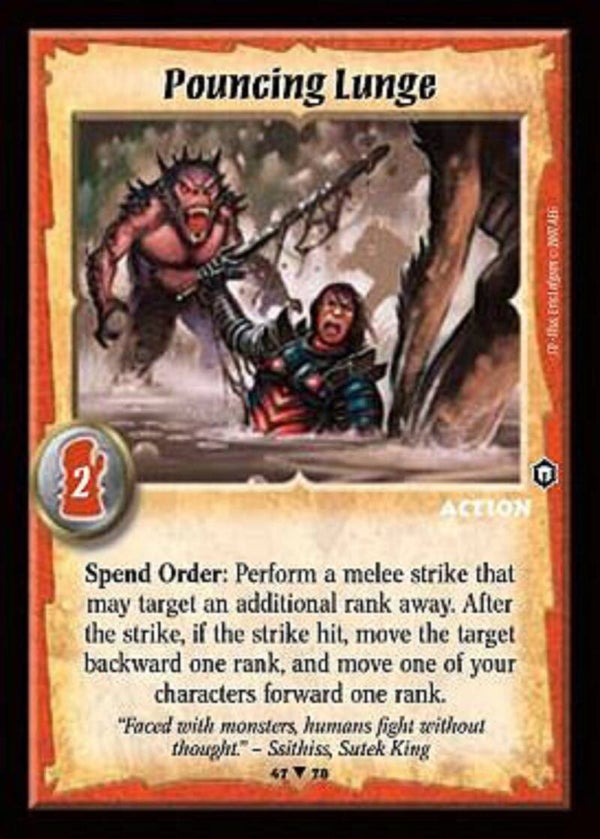 Warlord Saga of the Storm : Pouncing Lunge (SD)