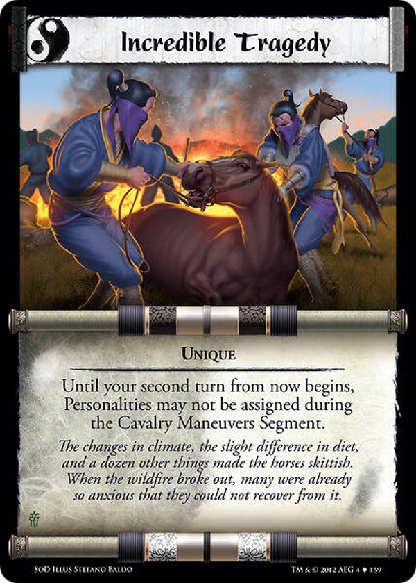 L5R : EVENT : Incredible Tragedy (Seeds of Decay (SoD)) - U