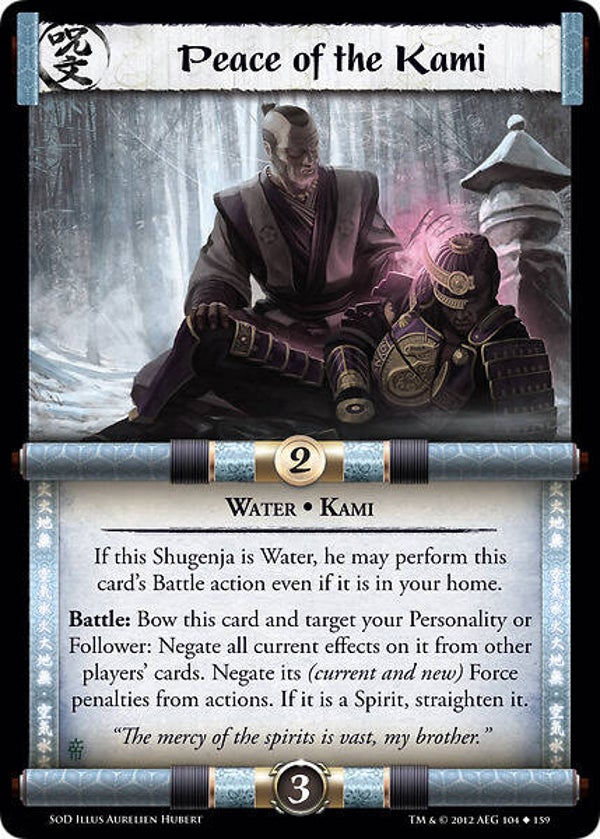 L5R : SPELL : Peace of the Kami (Seeds of Decay (SoD)) - U