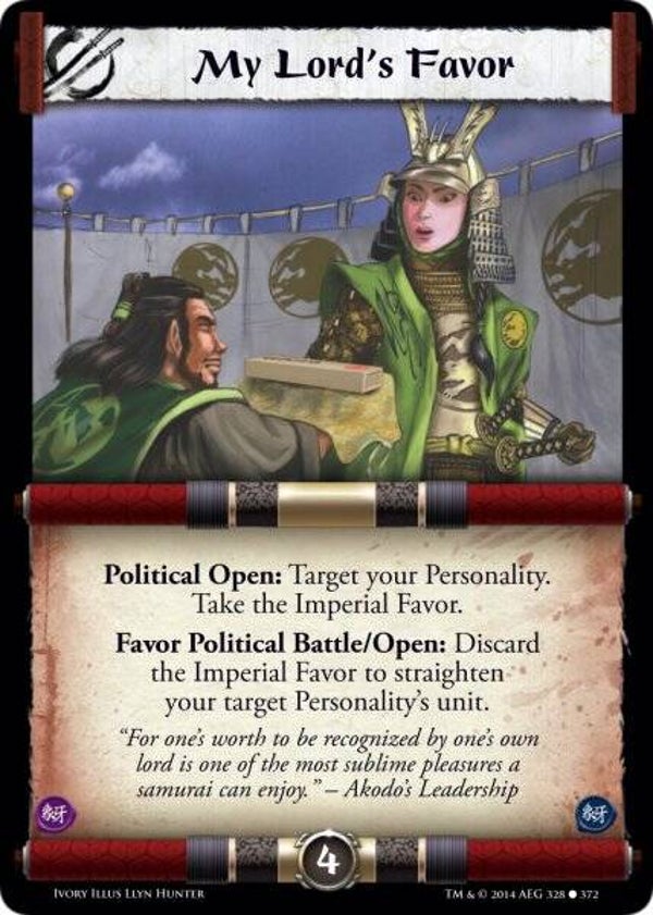 L5R : STRATEGY : My Lord's Favor (IVORY ED) - C