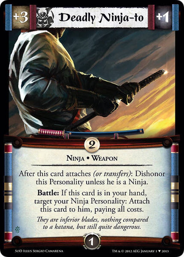 L5R : ITEM : Deadly Ninja-to (Promo SOD (EE))