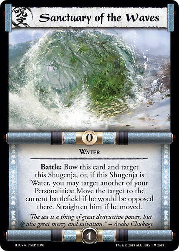 L5R : SPELL : Sanctuary of the Waves (Promo EE)