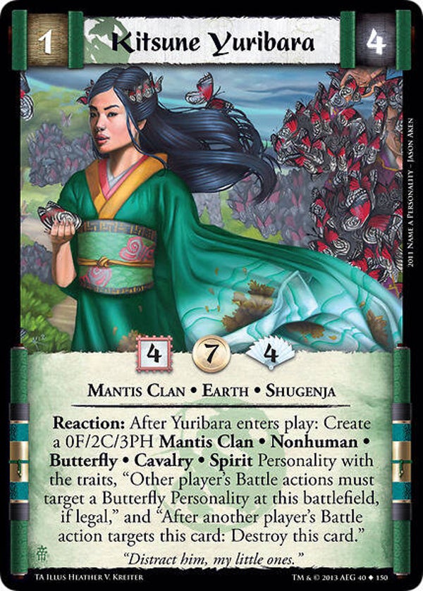 L5R : CLAN : MANTIS : Kitsune Yuribara (TORN ASUNDER (TA)) - U