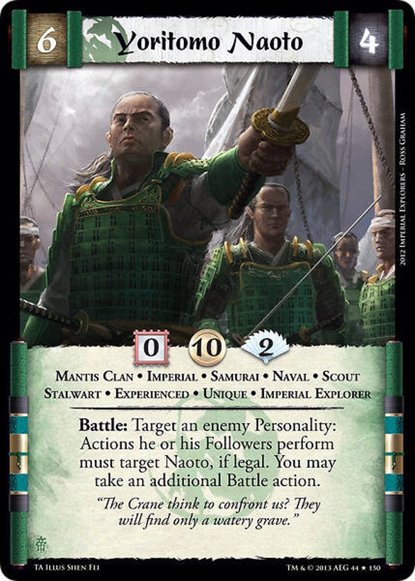 L5R : CLAN : MANTIS : Yoritomo Naoto • Exp (TORN ASUNDER (TA)) - RARE