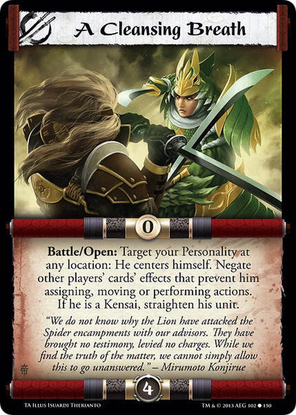 L5R : STRATEGY : A Cleansing Breath (TORN ASUNDER (TA)) - C