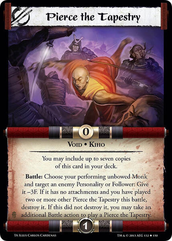 L5R : STRATEGY : Pierce the Tapestery (TORN ASUNDER (TA)) - U