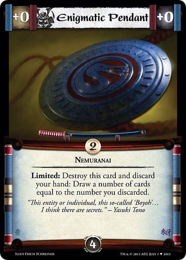L5R : ITEM : Enigmatic Pendant (Promo EE)