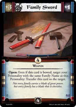 L5R : ITEM : Family Sword (Promo EE)