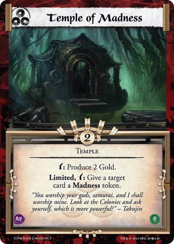 L5R : HOLDING : Temple of Madness (COILS OF MADNESS (CoM)) - FIXED