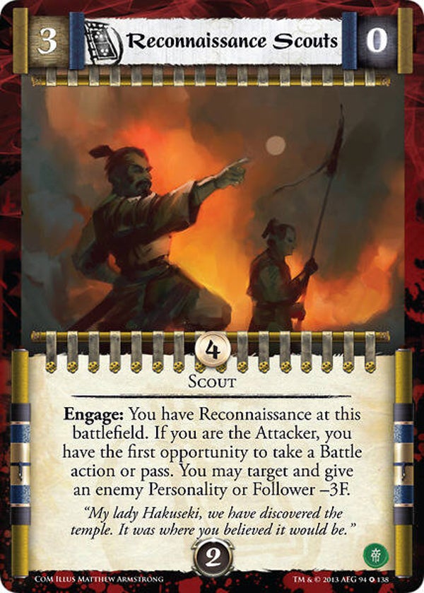L5R : FOLLOWER : Reconnaissance Scouts (COILS OF MADNESS (CoM)) - FIXED