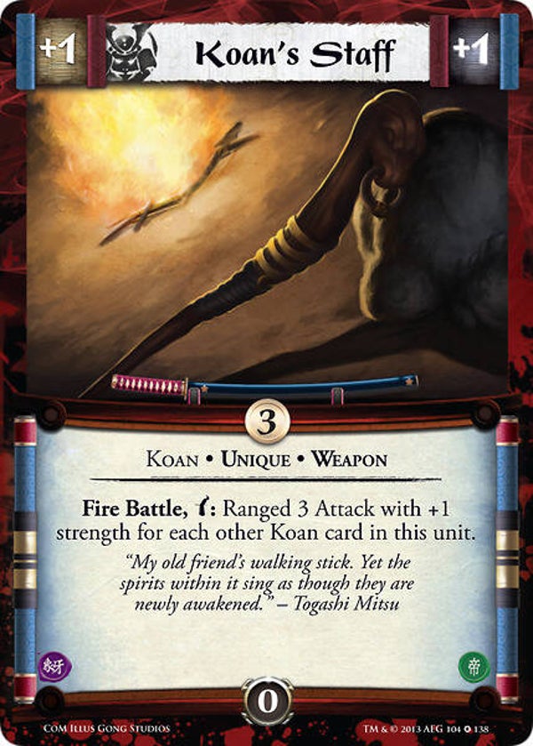 L5R : ITEM : Koan's Staff (COILS OF MADNESS (CoM)) - FIXED