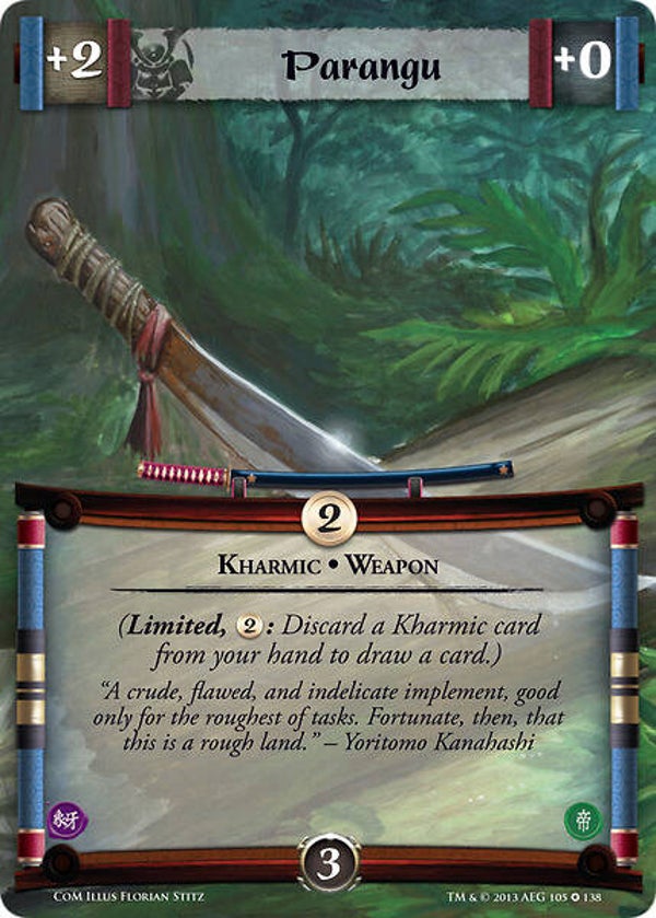 L5R : ITEM : Parangu (COILS OF MADNESS (CoM)) - FIXED - FULL BLEED