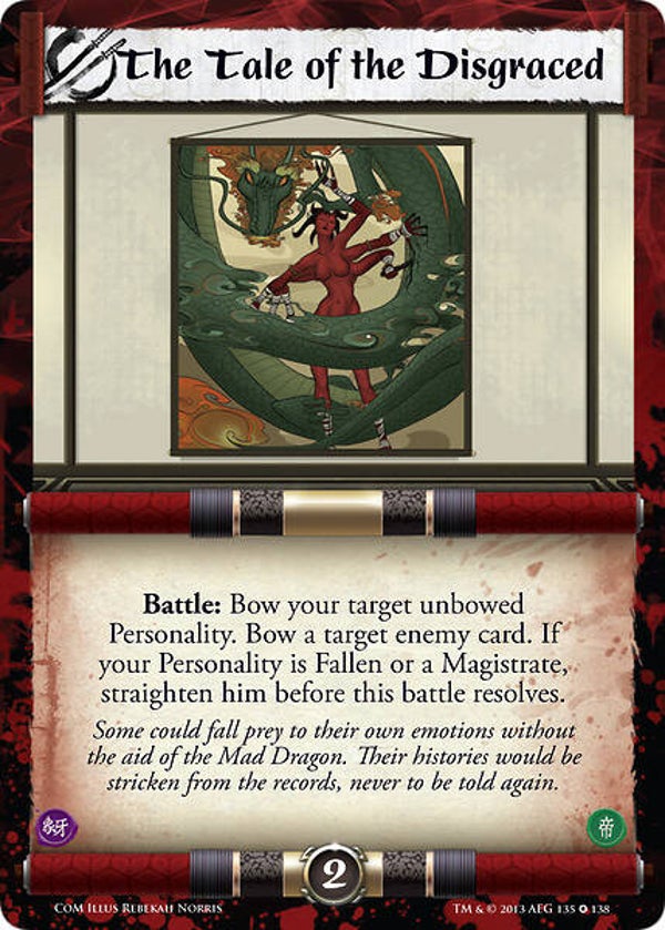 L5R : STRATEGY : The Tale of the Disgraced (COILS OF MADNESS (CoM)) - FIXED