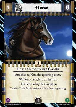 L5R : FOLLOWER : Horse - (Promo EE)