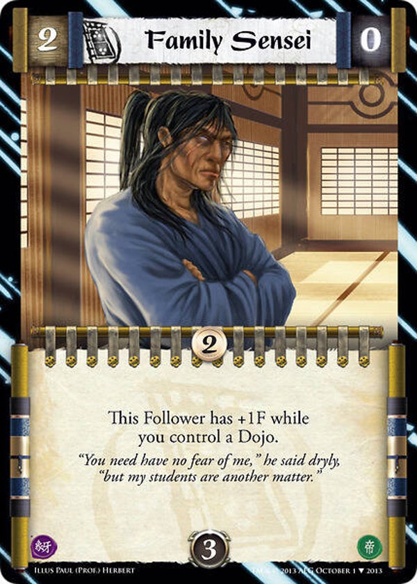 L5R : FOLLOWER : Family Sensei - (Promo EE) - FOIL