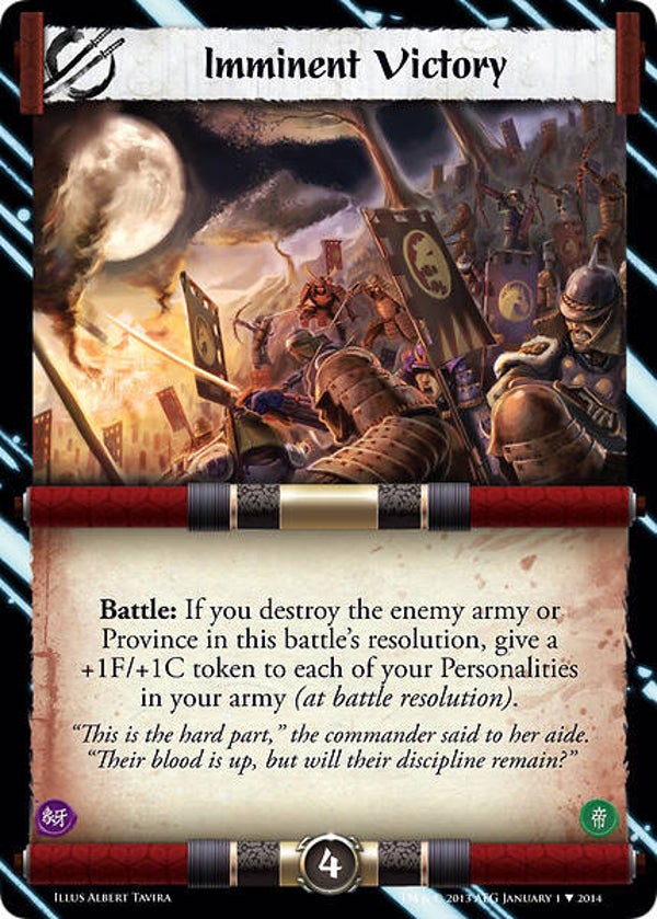 L5R : STRATEGY : Imminent Victory - (Promo EE)