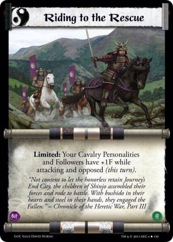 L5R : EVENT : Riding to the Rescue (GATES OF CHAOS (GoC)) - U