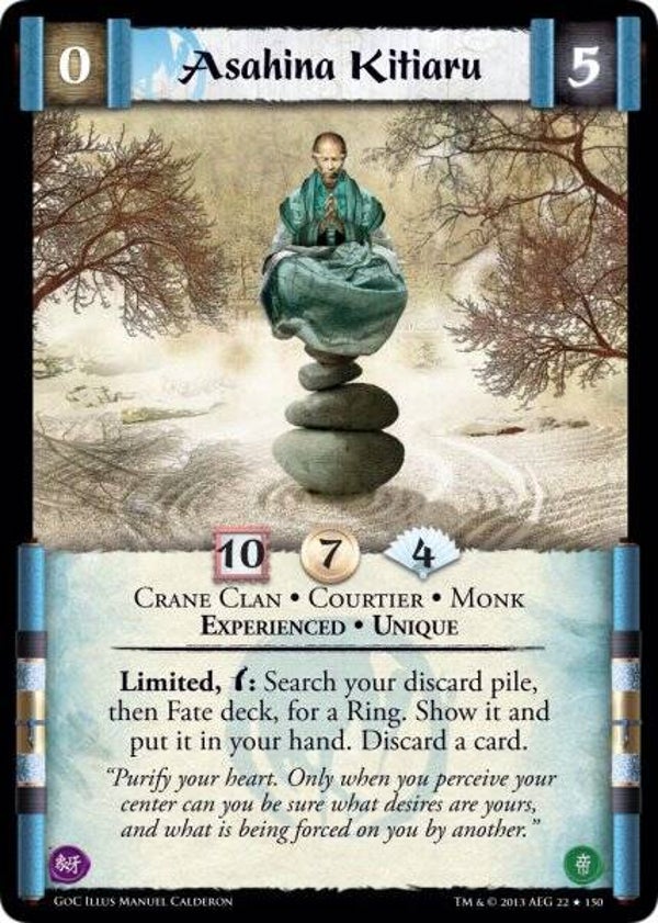 L5R : CLAN : CRANE : Asahina Kitiaru • Exp (GATES OF CHAOS (GoC)) - R