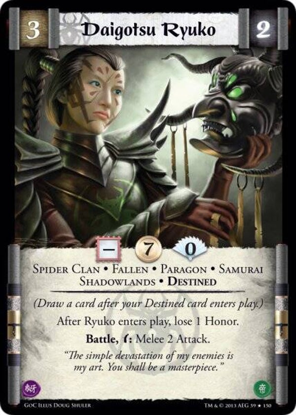 L5R : CLAN : SPIDER : Daigotsu Ryuko (GATES OF CHAOS (GoC)) - R