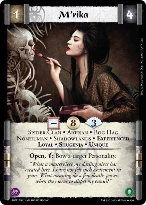 L5R : CLAN : SPIDER : M'rika • Exp (GATES OF CHAOS (GoC)) - U