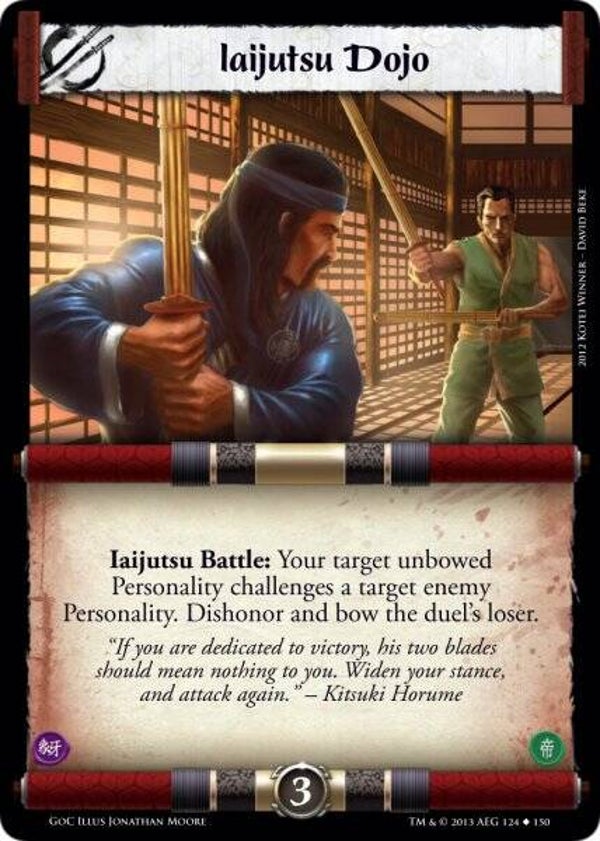 L5R : STRATEGY : Iaijutsu Dojo (GATES OF CHAOS (GoC)) - U
