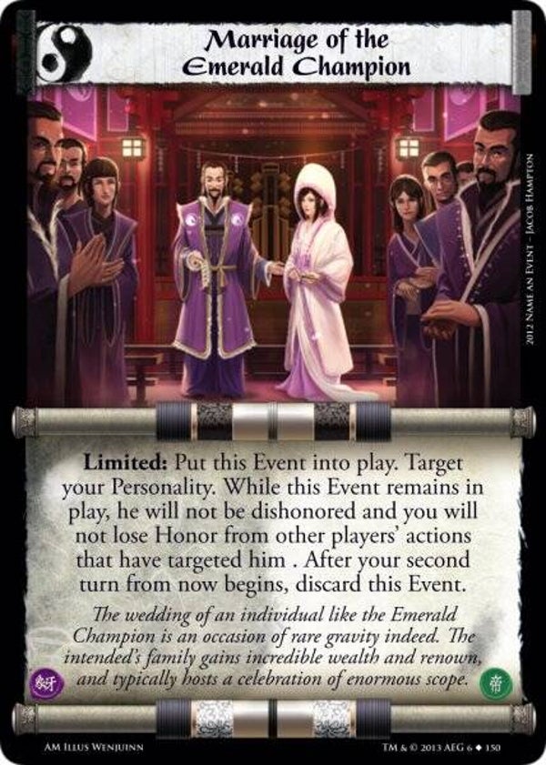L5R : EVENT : Marriage of the Emerald Champion (AFTERMATH (AM)) - U