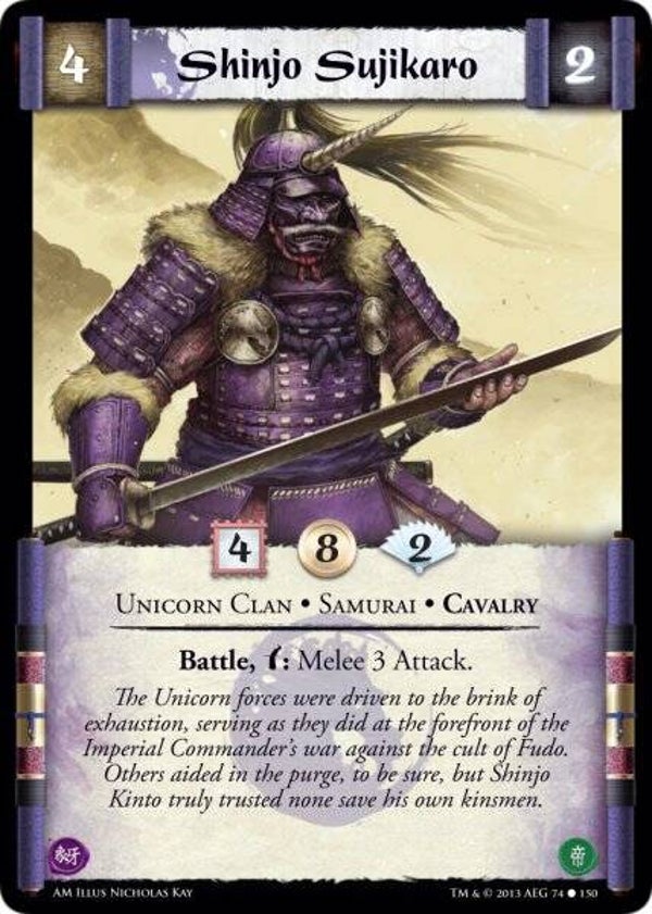 L5R : CLAN :UNICORN : Shinjo Sujikaro (AFTERMATH (AM)) - C
