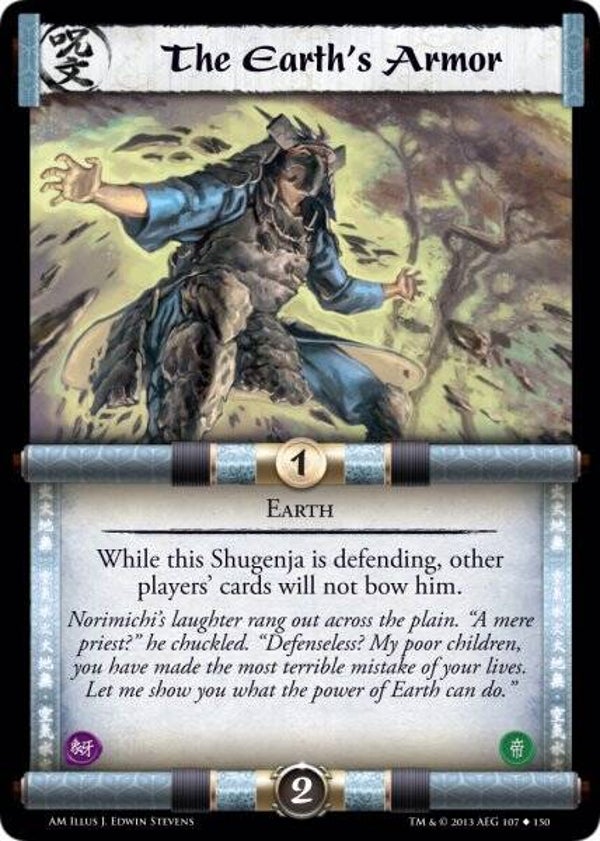 L5R : SPELL : The Earth's Armor (AFTERMATH (AM)) - U