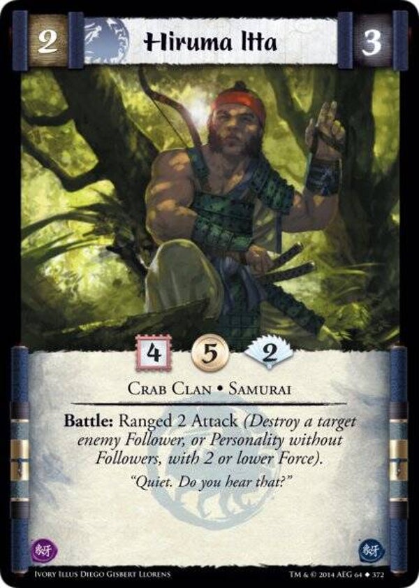 L5R : CLAN : CRAB : Hiruma Itta (IVORY ED) - U