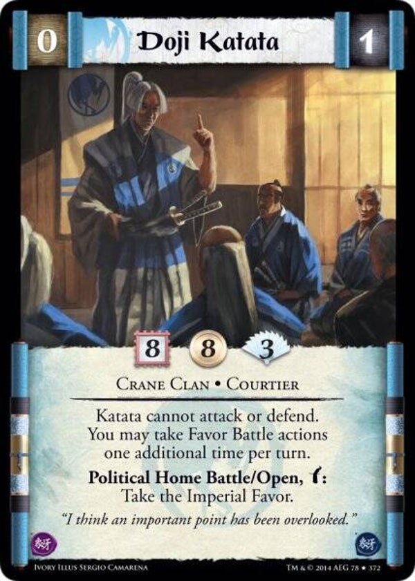 L5R : CLAN : CRANE : Doji Katata (IVORY ED) - RARE
