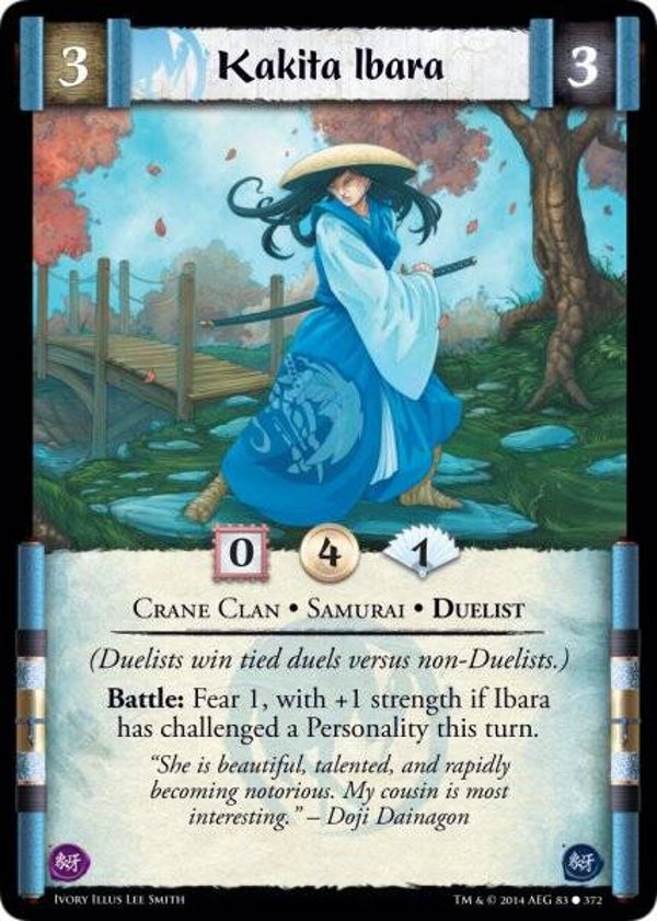 L5R : CLAN : CRANE : Kakita Ibara (IVORY ED) - C - FOIL (PROMO PACK)