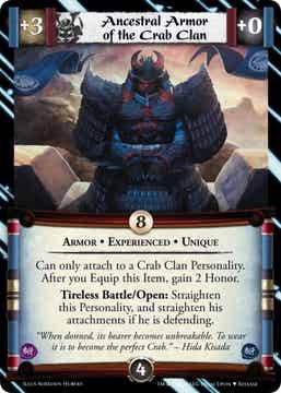 L5R : ITEM : Ancestral Armor of the Crab Clan • Exp - (Promo IVORY)