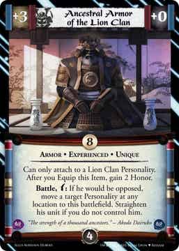 L5R : ITEM : Ancestral Armor of the Lion Clan • Exp - (Promo IVORY)