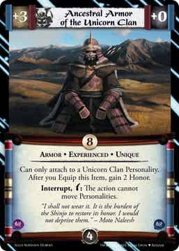 L5R : ITEM : Ancestral Armor of the Unicorn Clan • Exp - (Promo IVORY)