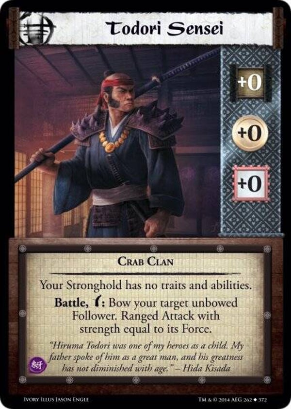 L5R : SENSEI : Todori Sensei (IVORY ED) - U