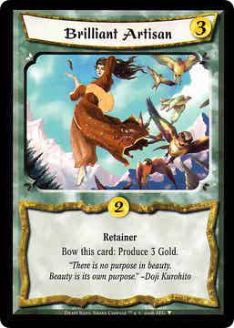 L5R : HOLDING : Brilliant Artisan - (Promo dated 2006 ("Draft") (LE))