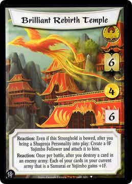 L5R : STRONGHOLD : Brilliant Rebirth Temple - (Promo SAM)