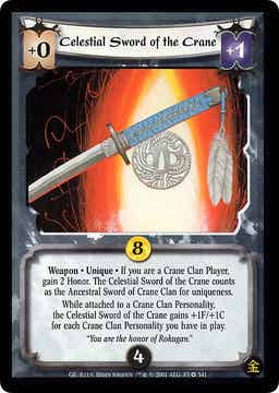 L5R : ITEM : Celestial Sword of the Crane (Promo GE) - FOIL
