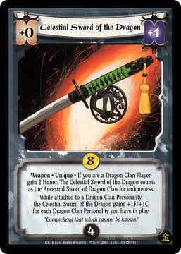 L5R : ITEM : Celestial Sword of the Dragon (Promo GE) - FOIL