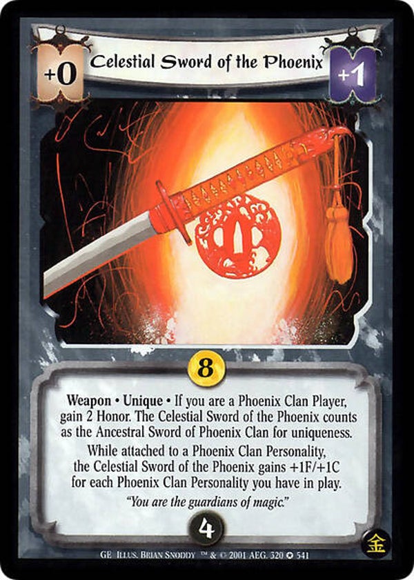 L5R : ITEM : Celestial Sword of the Phoenix (Promo GE) - FOIL