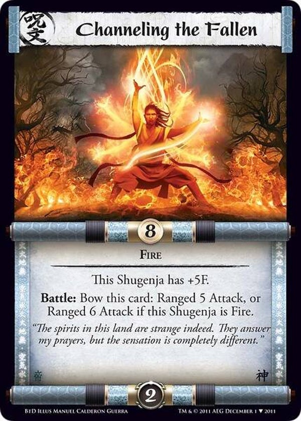 L5R : SPELL : Channeling the Fallen (Promo BTD (CE))
