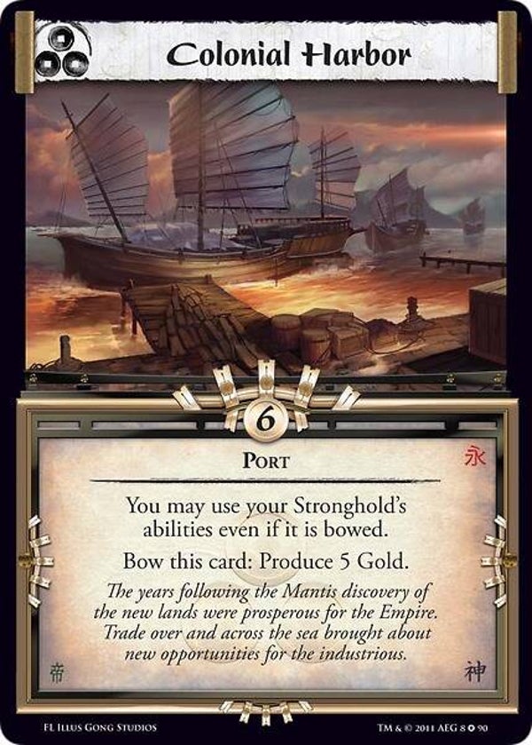 L5R : HOLDING : Colonial Harbor (Forgotten Legacy (FL)) - FIXED
