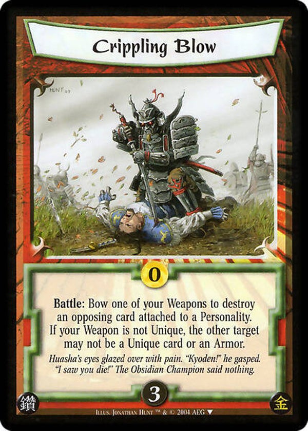 L5R : STRATEGY : Crippling Blow - (Promo GE)