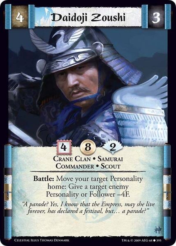 L5R : CLAN : CRANE : Daidoji Zoushi (CELESTIAL ED) - C