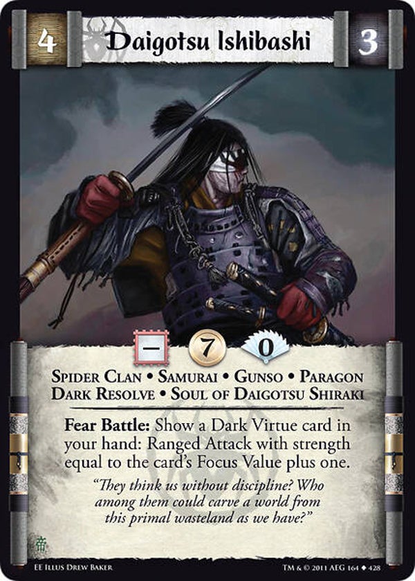 L5R : CLAN : SPIDER : Daigotsu Ishibashi (EMPEROR ED) - U