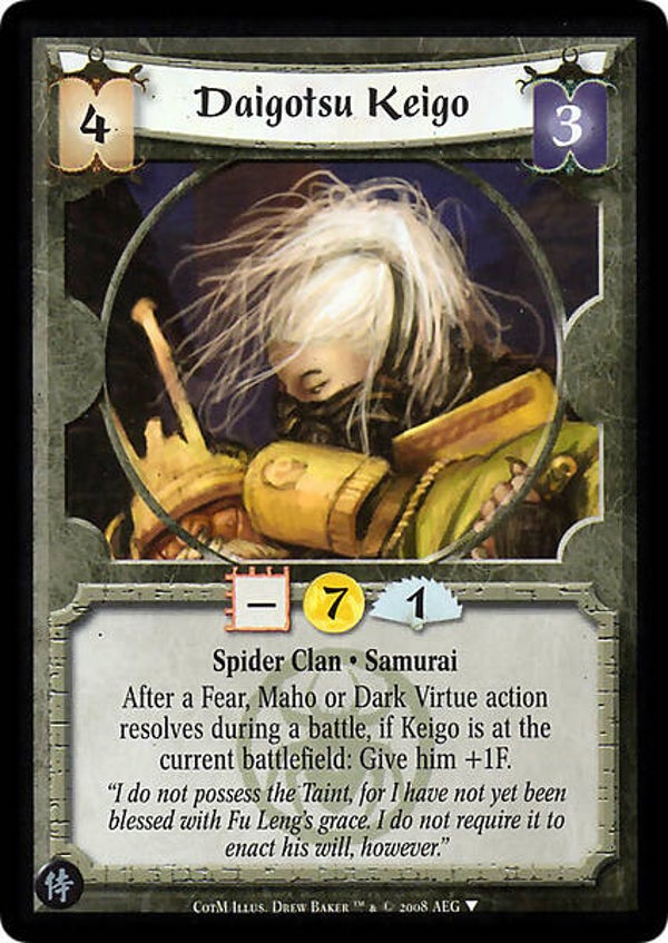 L5R : CLAN : SPIDER : Daigotsu Keigo (Promo COTM (SAM))