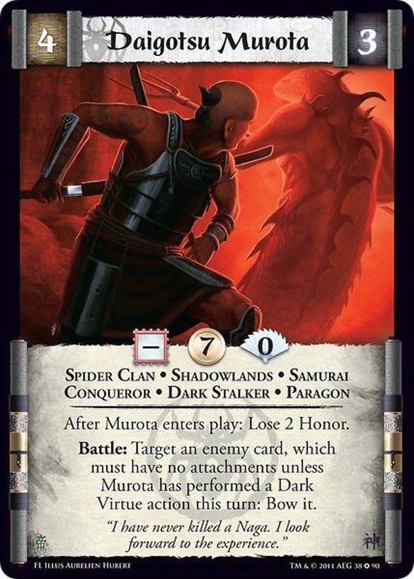 L5R : CLAN : SPIDER : Daigotsu Murota (Forgotten Legacy (FL)) - FIXED