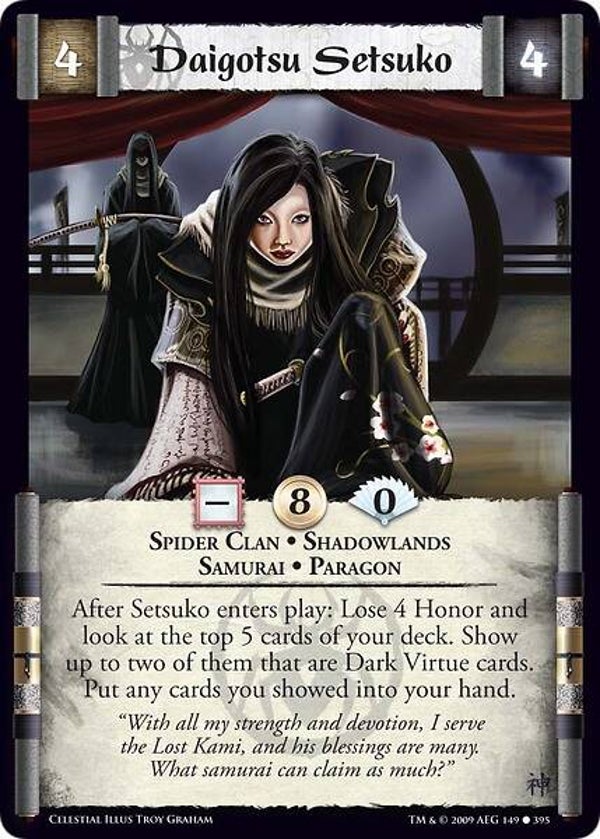 L5R : CLAN : SPIDER : Daigotsu Setsuko (CELESTIAL ED) - C