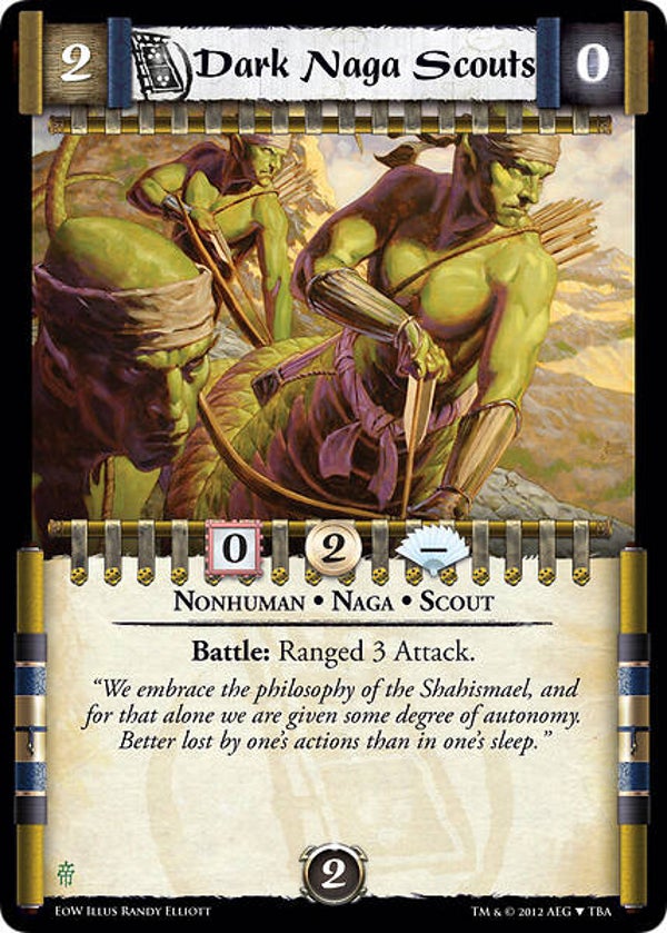 L5R : FOLLOWER : Dark Naga Scouts - (Promo EOW (EE))