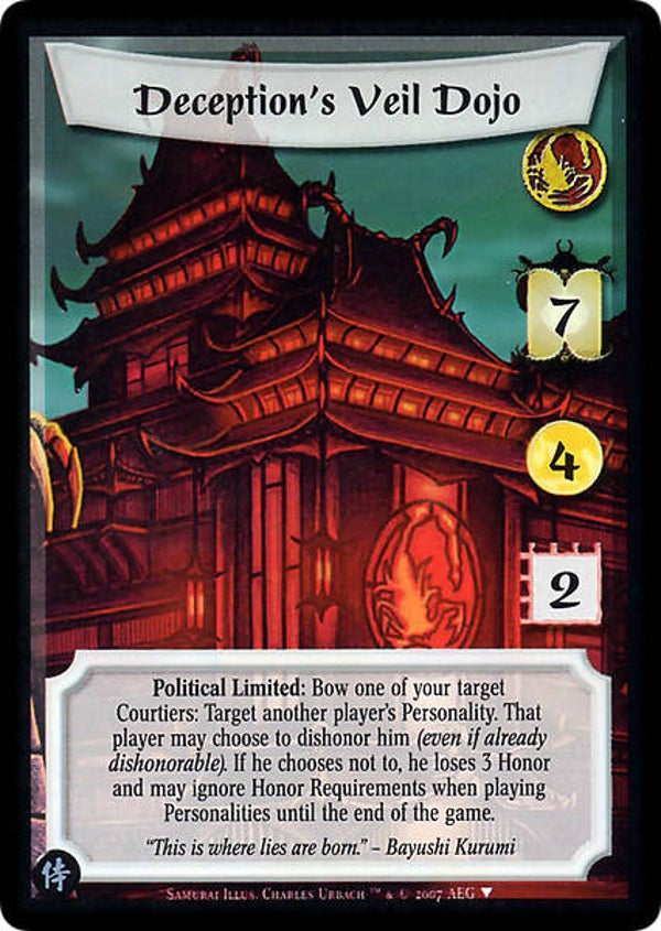 L5R : STRONGHOLD : Deception's Veil Dojo - (Promo SAM)